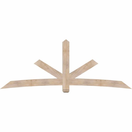 Ekena Millwork Alberta Smooth Timber Gable Bracket, Douglas Fir, 108"W x 40"H x 5 1/2"D x 5 1/2"F, 9/12 Pitch GBW108X40X0606ALB00SDF